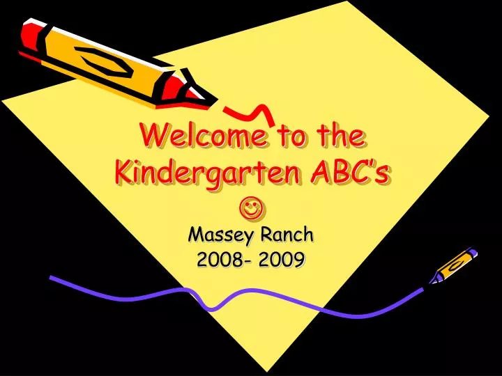 welcome to the kindergarten abc s