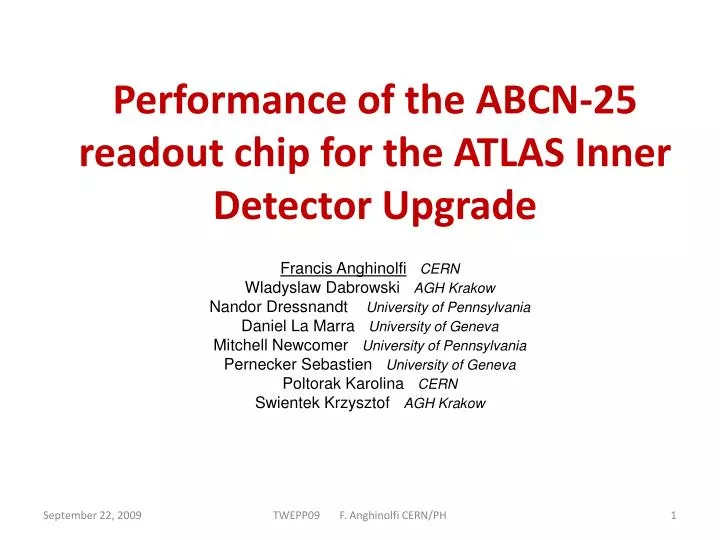 performance of the abcn 25 readout chip for the atlas inner detector upgrade