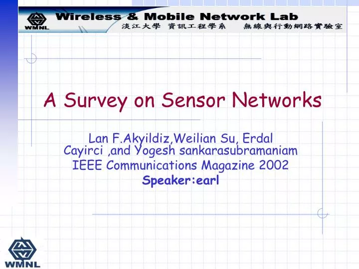 a survey on sensor networks