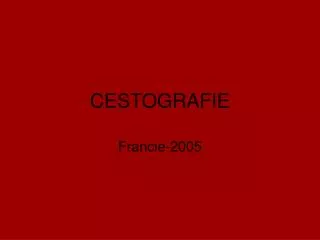 cestografie