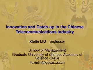 Innovation and Catch-up in the Chinese Telecommunications industry