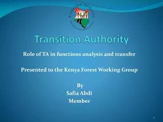 Transition Authority