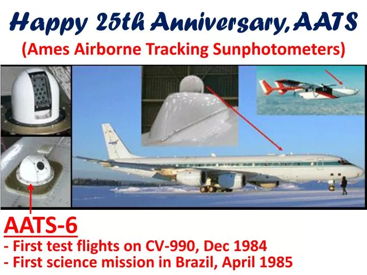 happy 25th anniversary aats ames airborne tracking sunphotometers