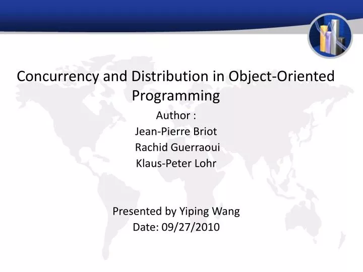 concurrency and distribution in object oriented programming