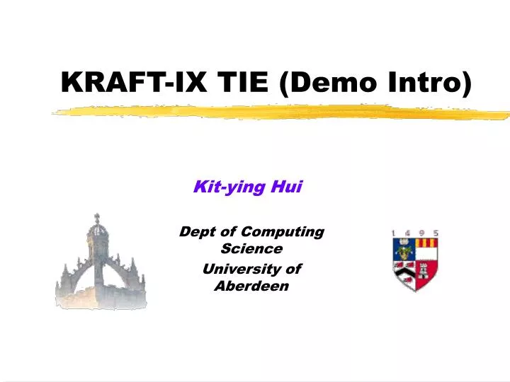 kraft ix tie demo intro