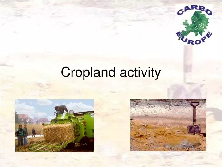 cropland activity