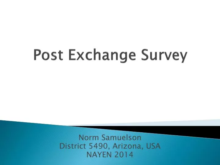 post exchange survey