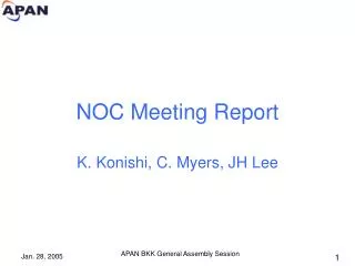 NOC Meeting Report