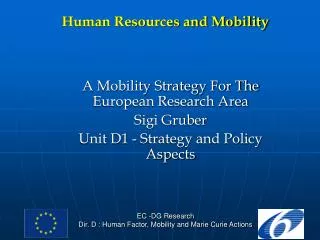 Human Resources and Mobility