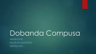 dobanda compusa