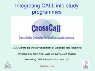 Integrating CALL into study programmes