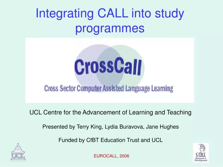 integrating call into study programmes