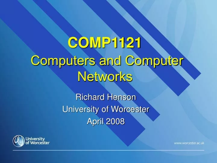 comp1121 computers and computer networks