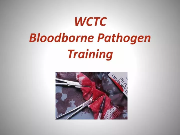 wctc bloodborne pathogen training