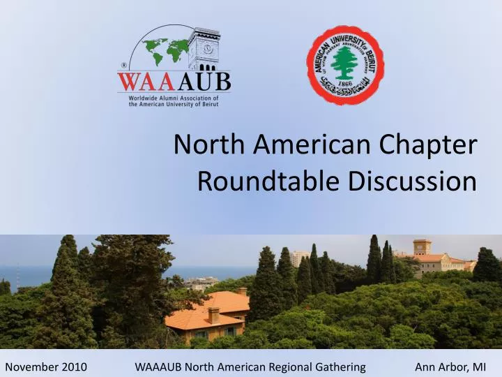 north american chapter roundtable discussion