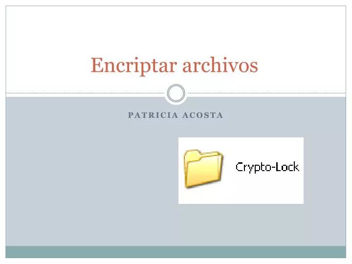 encriptar archivos