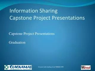 Information Sharing Capstone Project Presentations