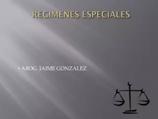 regimenes especiales