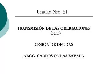 unidad nro 21