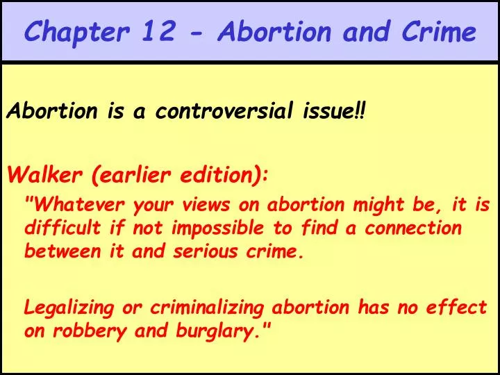 chapter 12 abortion and crime