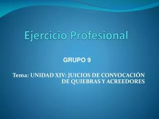 ejercicio profesional