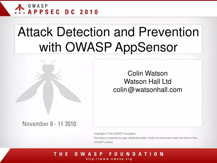 attack detection and prevention with owasp appsensor
