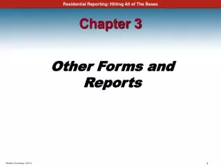 Other Forms and Reports
