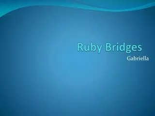 ruby bridges