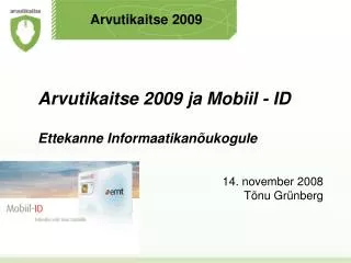 arvutikaitse 2009