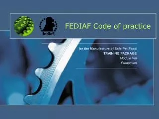 FEDIAF Code of practice