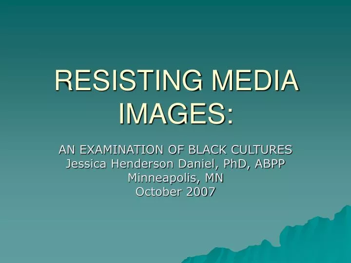 resisting media images