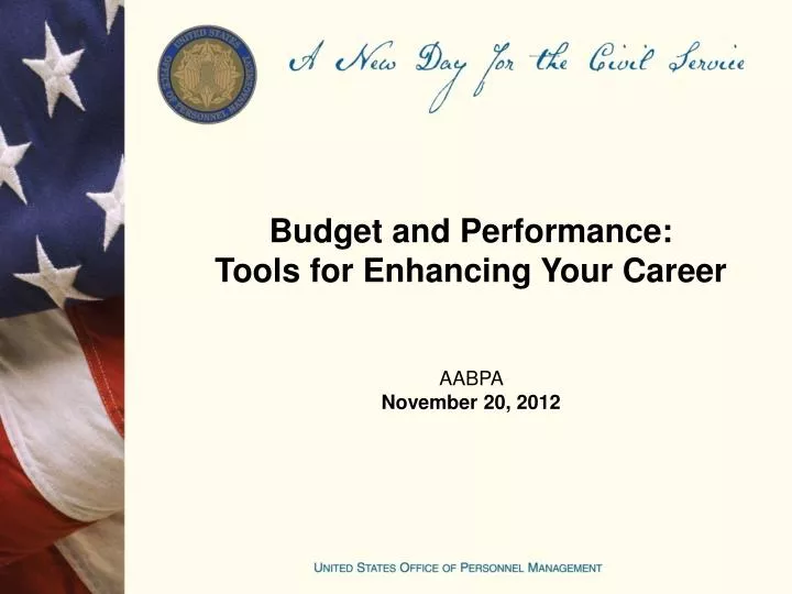 budget and performance tools for enhancing your career aabpa november 20 2012