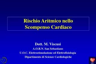 rischio aritmico nello scompenso cardiaco