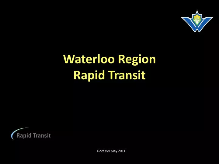 waterloo region rapid transit