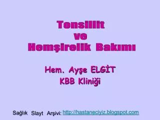hem ay e elg t kbb klini i