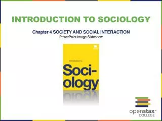 Introduction to Sociology Chapter 4 SOCIETY AND SOCIAL INTERACTION PowerPoint Image Slideshow