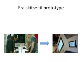 fra skitse til prototype