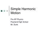 Simple Harmonic Motion - slide 1