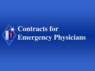 Contracts for Emergency Physicians
