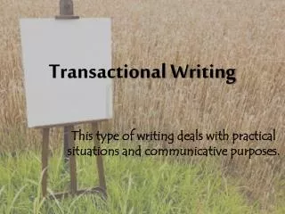 Transactional Writing