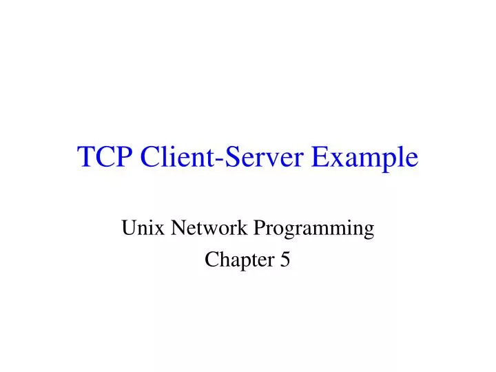 tcp client server example