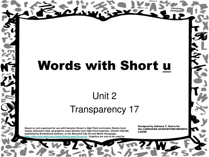 words with short u