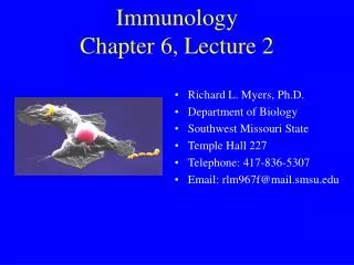 Immunology Chapter 6, Lecture 2