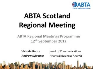 ABTA Scotland Regional Meeting