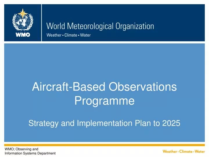 aircraft based observations programme