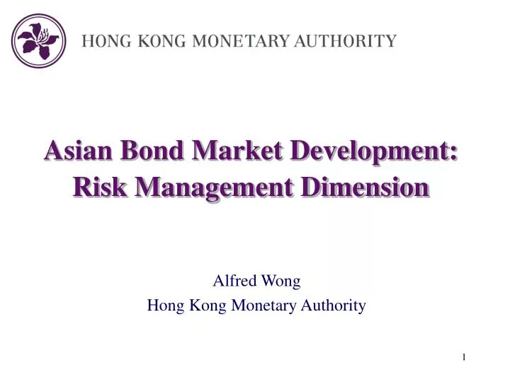 asian bond market development risk management dimension
