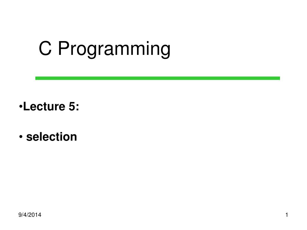 PPT - C Programming PowerPoint Presentation, free download - ID:3923739