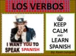 LOS VERBOS - slide 1
