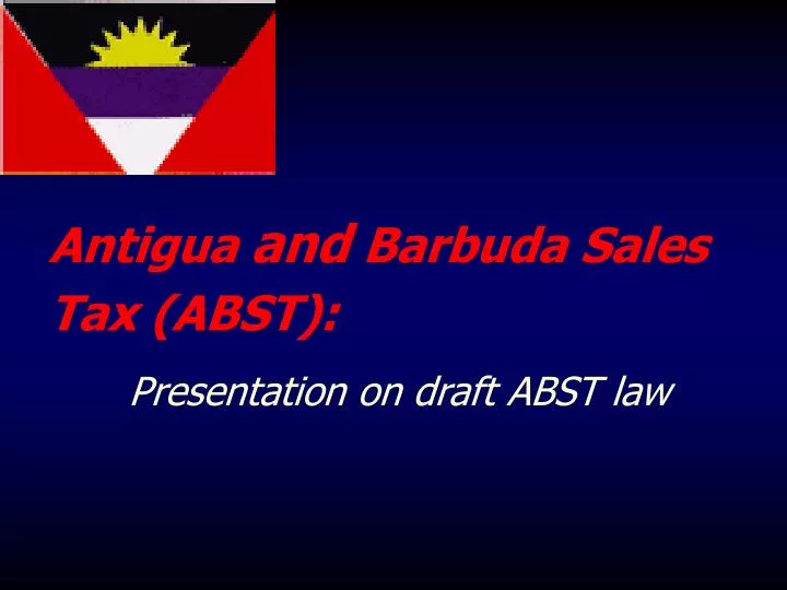 antigua and barbuda sales tax abst