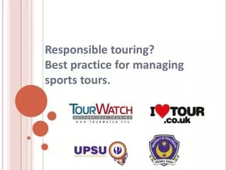 Responsible touring? Best practice for managing sports tours.